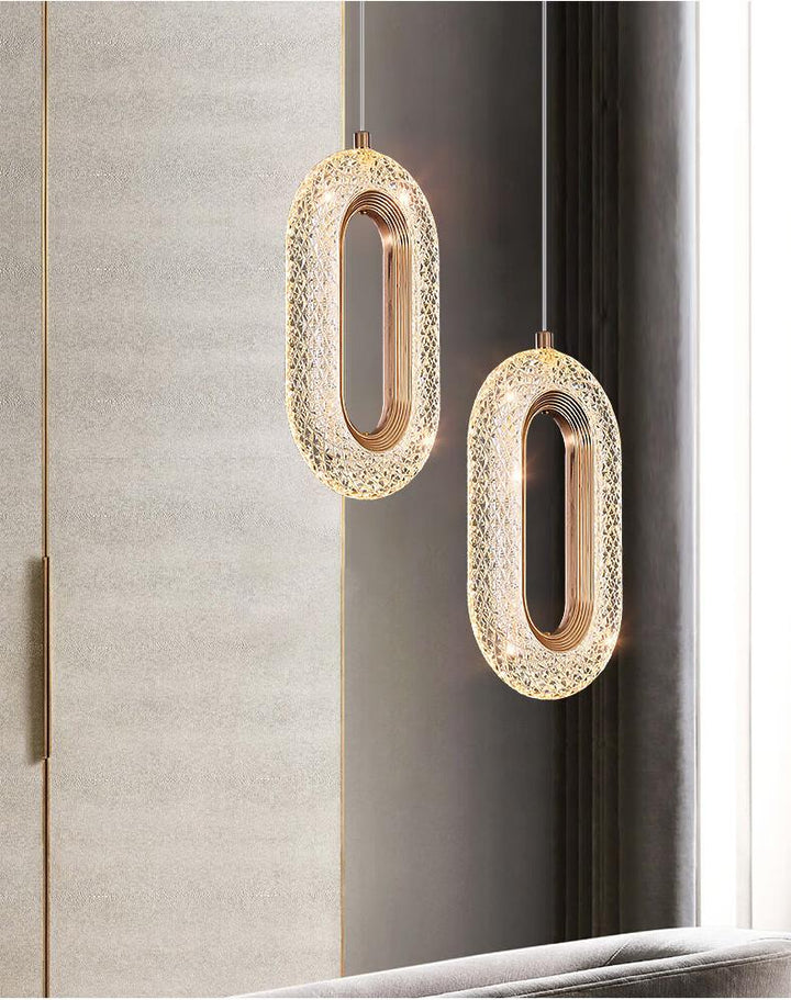 Rynx Luxury Diamond Ring Gold Pendant Light