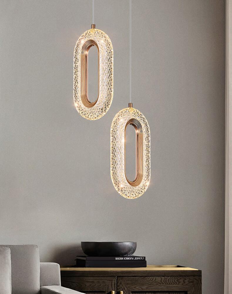 Rynx Luxury Diamond Ring Gold Pendant Light