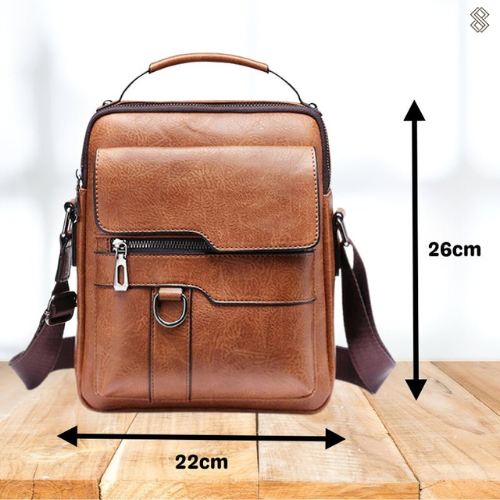 Lisslune | LeatherLux Elegant Leather Shoulder Bag | High-Quality Design | Practical & Stylish for Everyday & Office