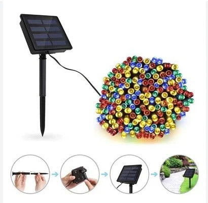 Lisslune | 300 LED Lumify Solar Fairy Lights - Warm White Lights for Garden Decor