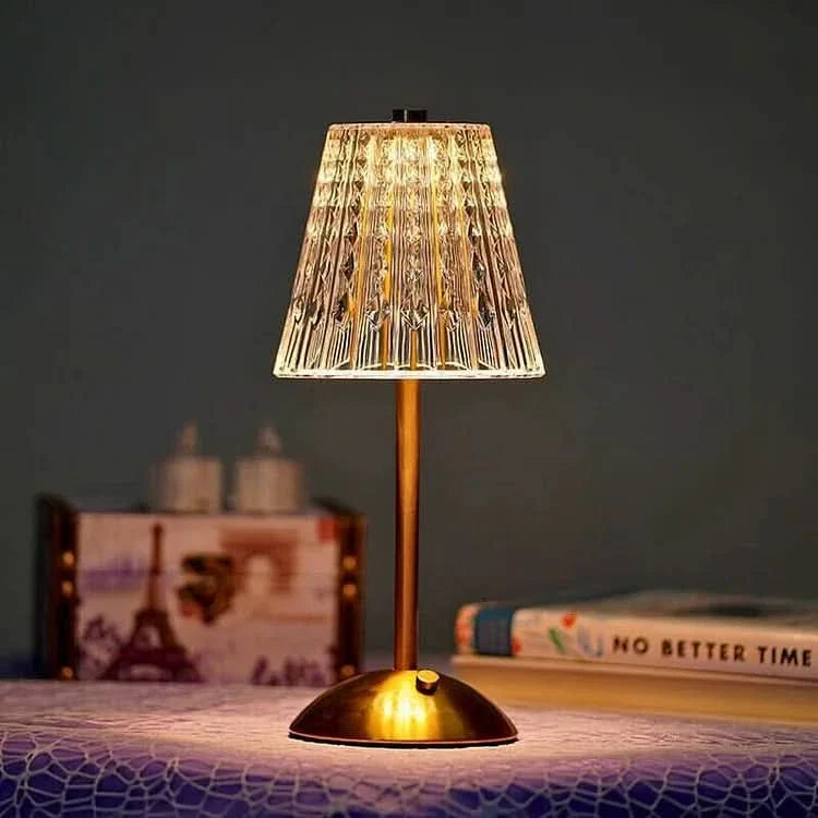 Lisslune | Crystal Rechargeable LED Cordless Table Lamp