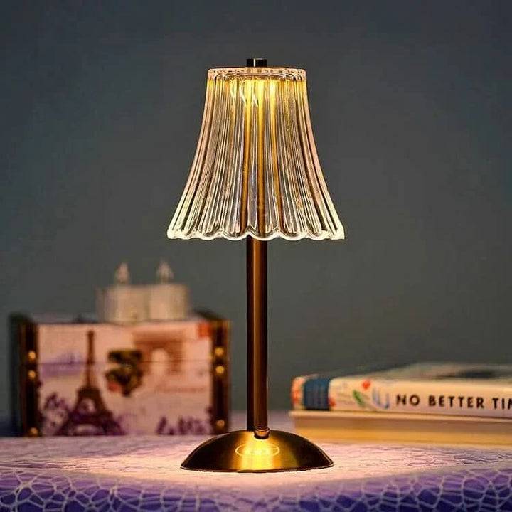 Lisslune | Crystal Rechargeable LED Cordless Table Lamp