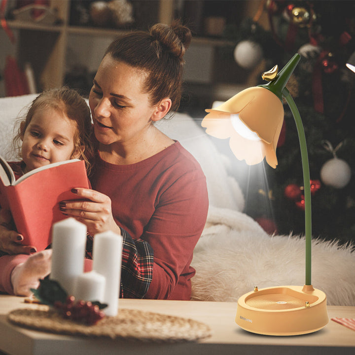 Lisslune | LumaPetal  – Wireless Flower LED Desk Lamp