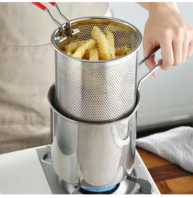 Lisslune | CookPro - Compact Frying Set with Oil Saving Button