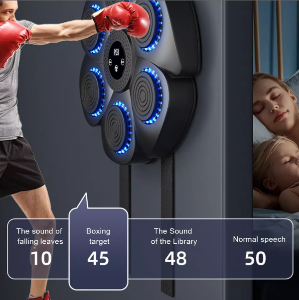 Lisslune | Music Boxing Pad with Targeting Features – Ultimate Punch Machine for Boxing Fitness