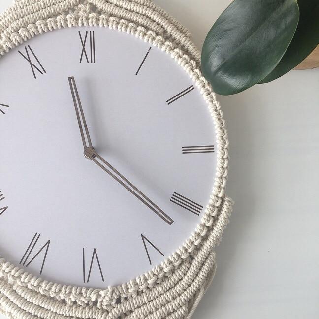 Lisslune | BohèmeTick - Chic Macrame Clock