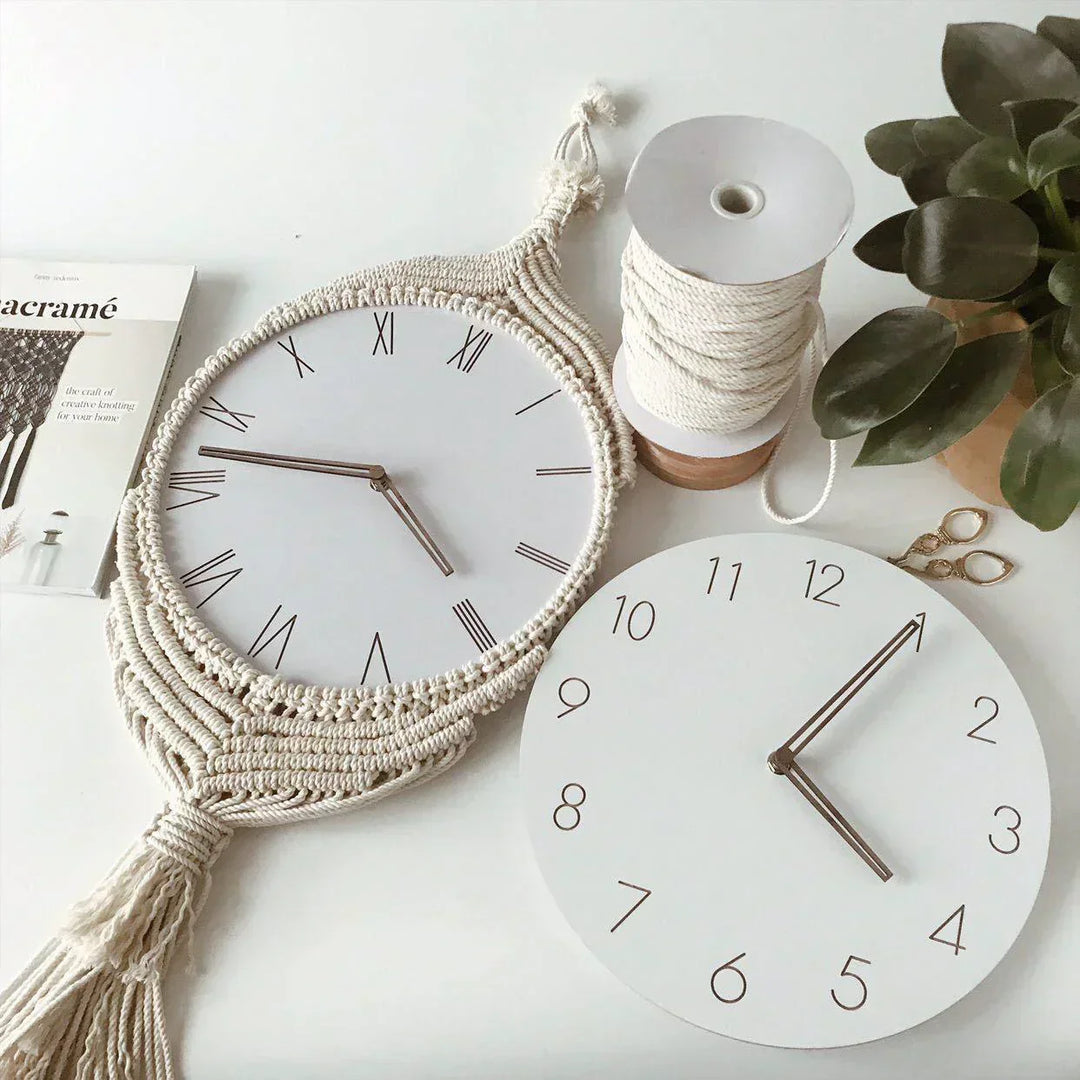 Lisslune | BohèmeTick - Chic Macrame Clock