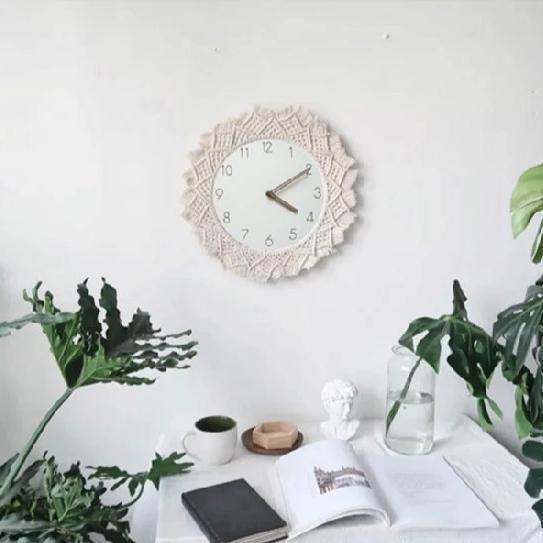 Lisslune | BohèmeTick - Chic Macrame Clock