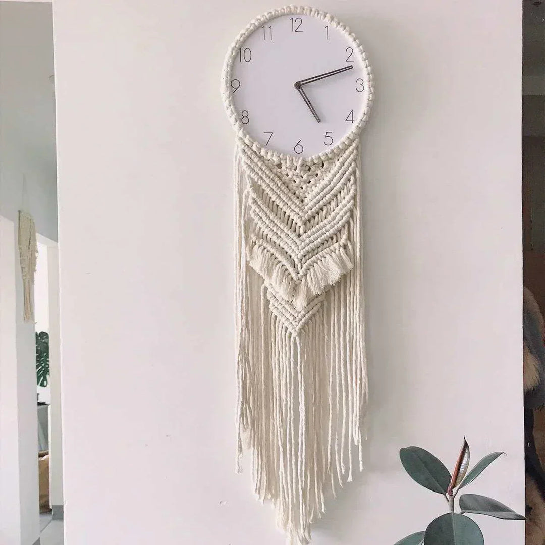 Lisslune | BohèmeTick - Chic Macrame Clock