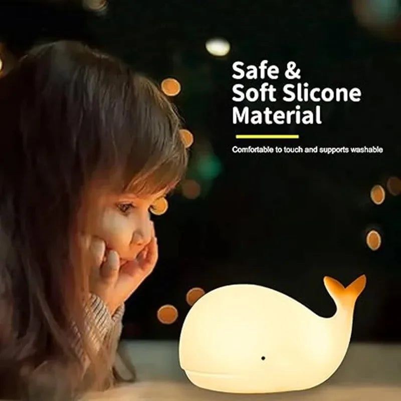 Lisslune | Magically Illuminated Whale Night Lamp – Luma | Soft Light for Children