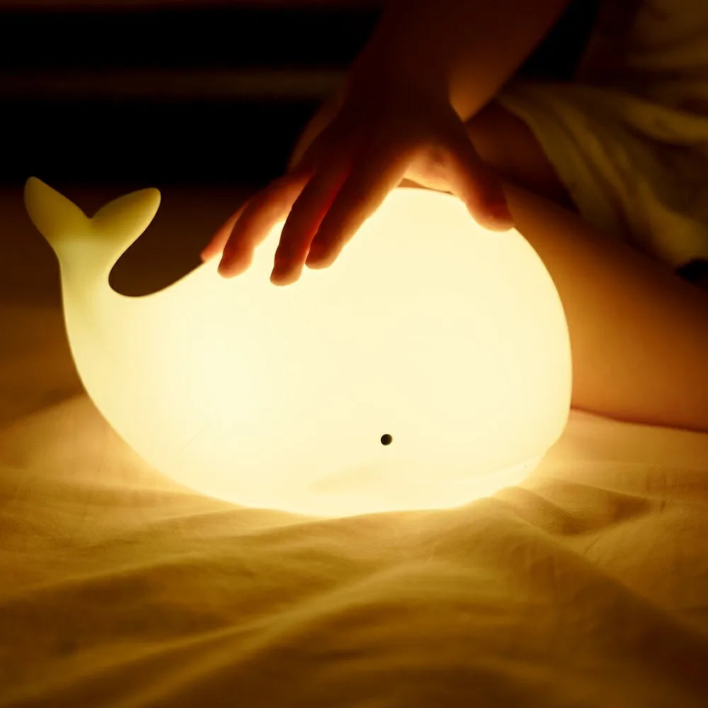 Lisslune | Magically Illuminated Whale Night Lamp – Luma | Soft Light for Children
