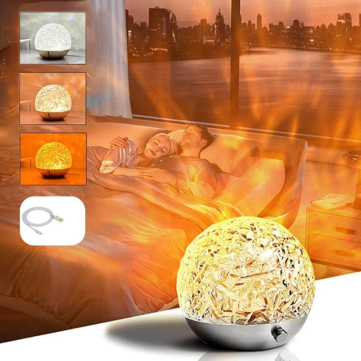 Lisslune | Magic Waves | Dynamic Water Wave Projection Mood Lamp
