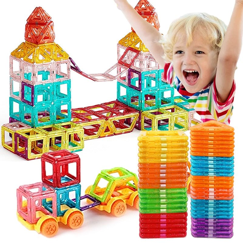 Lisslune | Magnabuilder Set – Magnetic Building Blocks for Kids to Boost Creativity and STEM Learning
