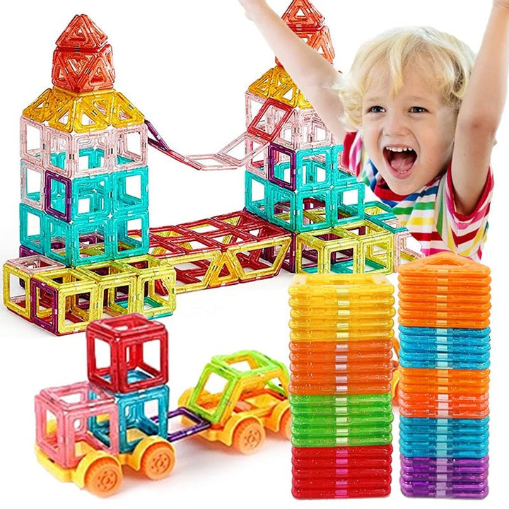 Lisslune | Magnabuilder Set – Magnetic Building Blocks for Kids to Boost Creativity and STEM Learning