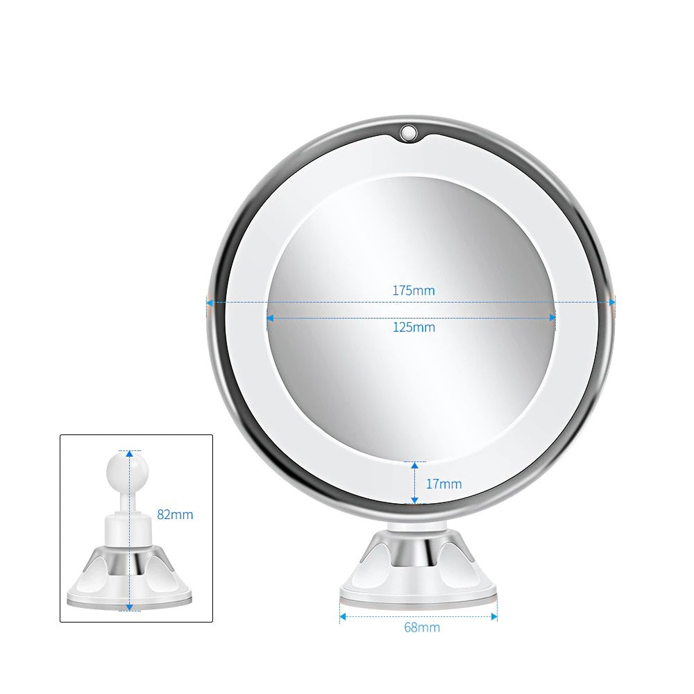 Lisslune | Cosmetic mirror with lighting – LED makeup mirror with magnification function
