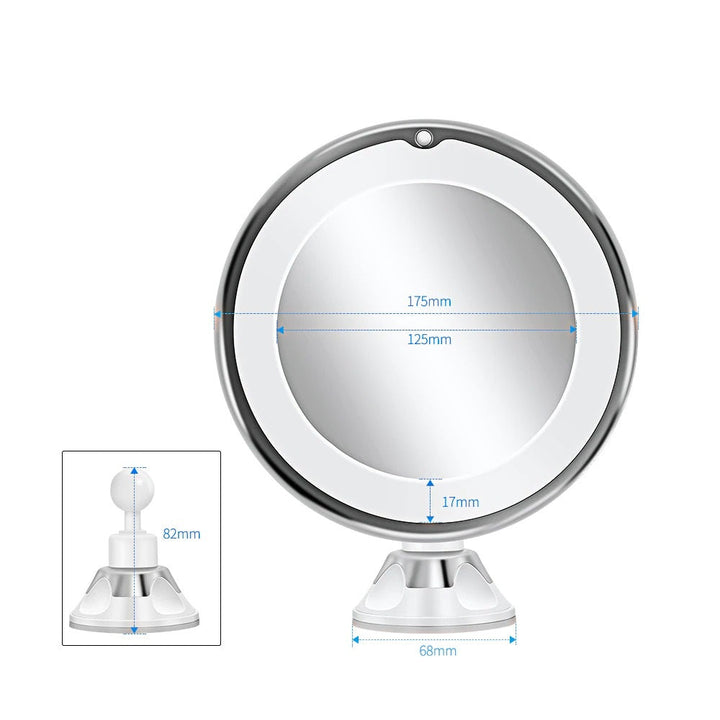 Lisslune | Cosmetic mirror with lighting – LED makeup mirror with magnification function