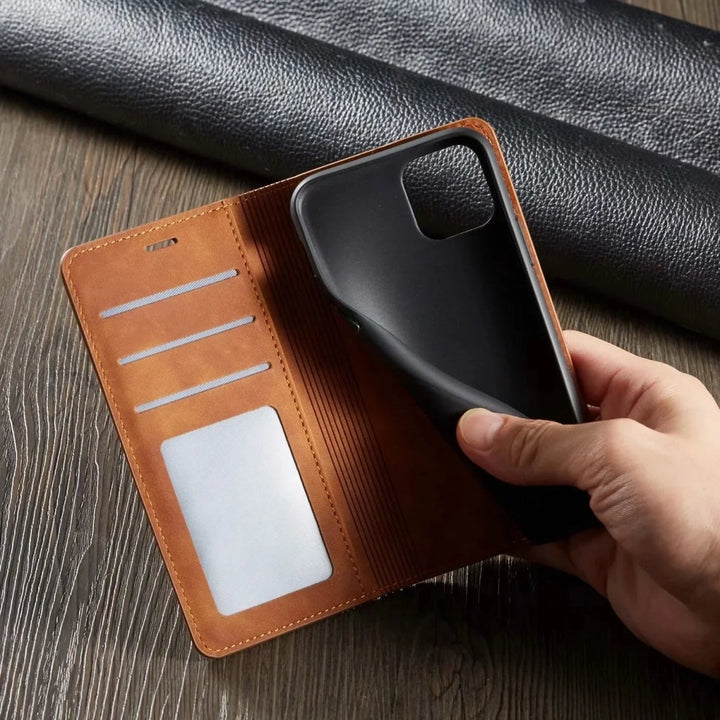 Lisslune | MAGSHIELD – Magnetic Leather iPhone Case for Stylish Protection