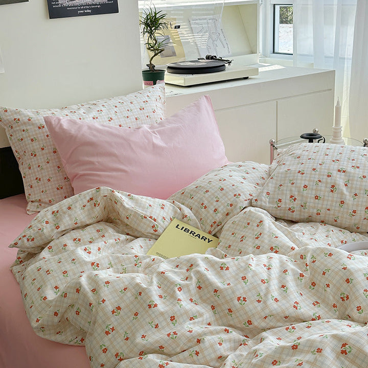 Rynx Sweet Cherry Check Bedding Set