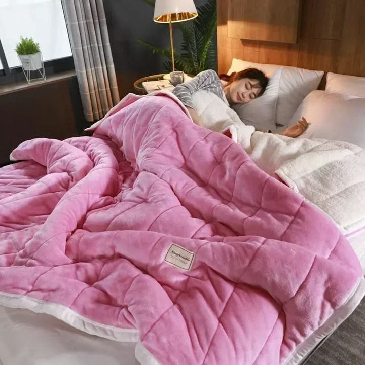 Lisslune | Warm Flannel Coral Fleece Blanket Soft Cozy Throw for Winter