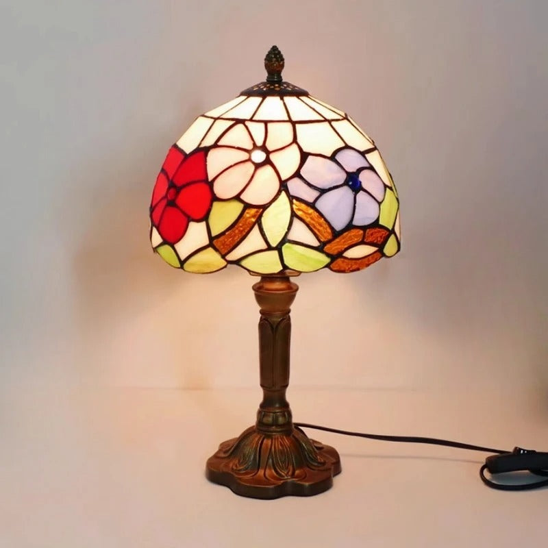 Lisslune | Table Lamp LED Baroque Retro E27 - Vintage Tiffany Glass