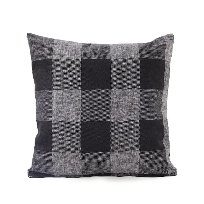 Lisslune | Checked Plaid Pillowcase 45x45 cm Cotton Blend Cushion Cover