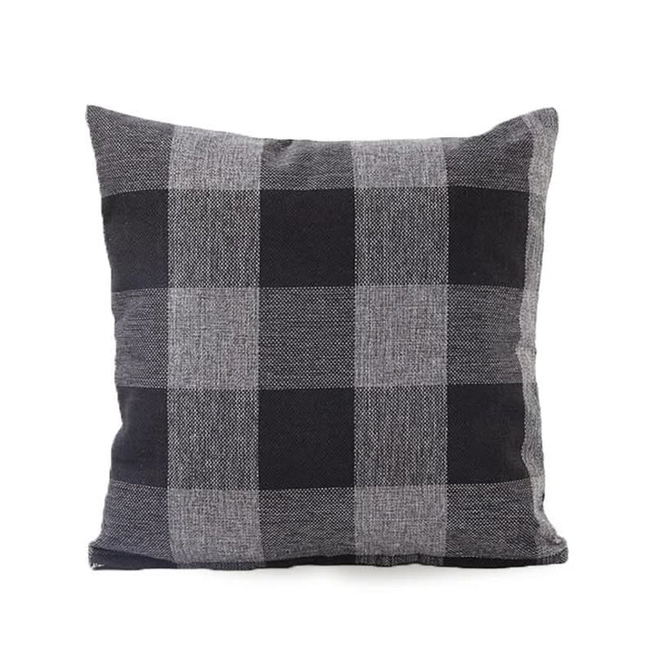 Lisslune | Checked Plaid Pillowcase 45x45 cm Cotton Blend Cushion Cover