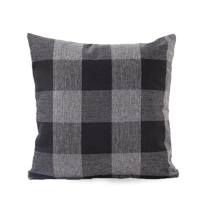 Lisslune | Cozy Checked Cushion Cover in Country Style – Autumn Plaid (1+1 FREE)