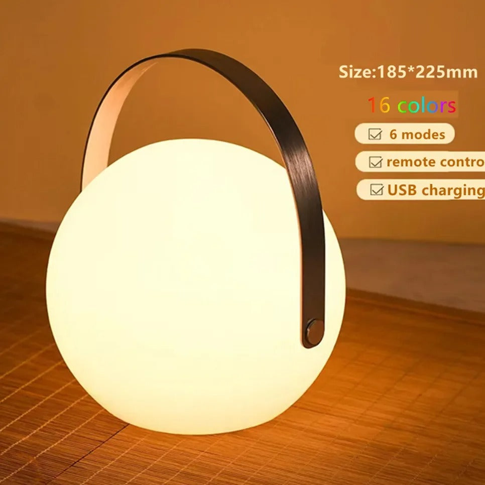 Lisslune | LuminaFusion Lamp – Portable Waterproof Cordless Table Lamp with Remote Control