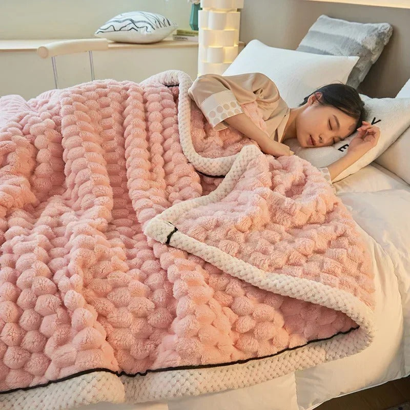 Lisslune | Double-layer Coral Velvet Blanket for Autumn & Winter – TurtleWarm