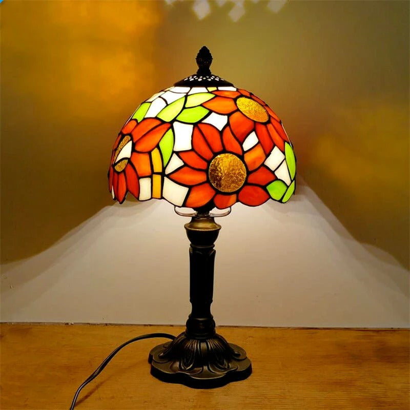 Lisslune | Table Lamp LED Baroque Retro E27 - Vintage Tiffany Glass