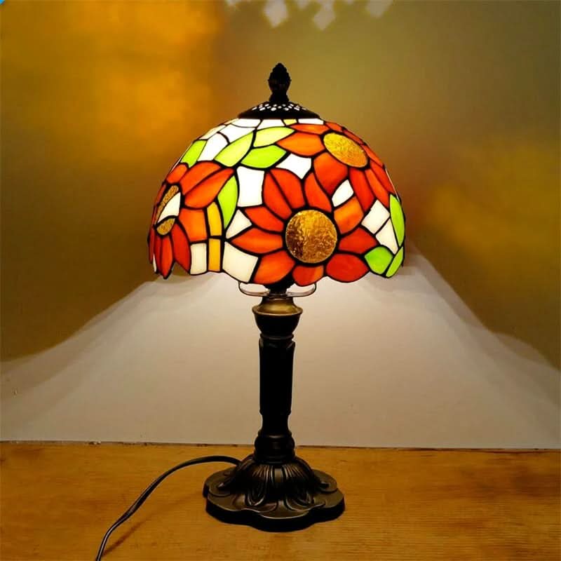 Lisslune | Retro Baroque Tiffany Glass LED Table Lamp E27
