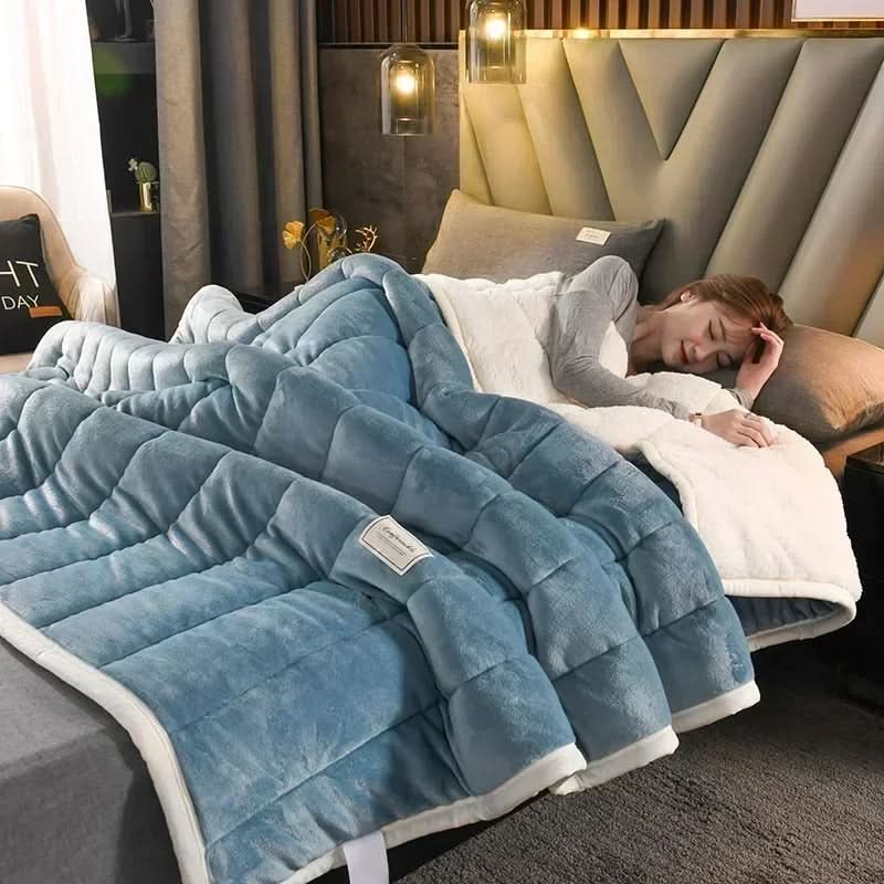 Lisslune | Warm Flannel Coral Fleece Blanket Soft Cozy Throw for Winter