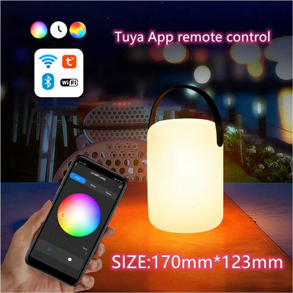 Lisslune | LuminaFusion Lamp – Portable Waterproof Cordless Table Lamp with Remote Control