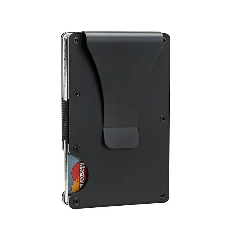 Lisslune | Titanium Matte Cobalt Card Holder – Slim & Stylish RFID Wallet for Men & Women
