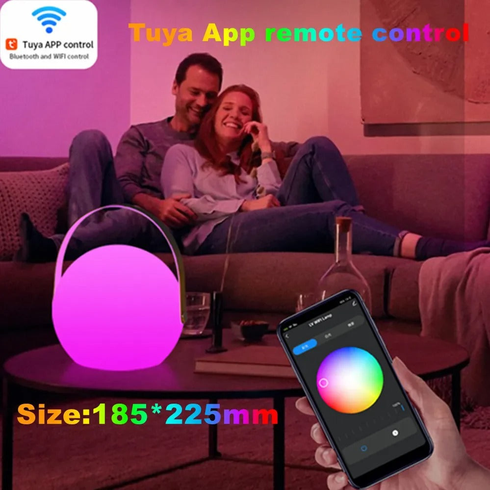 Lisslune | LuminaFusion Lamp – Portable Waterproof Cordless Table Lamp with Remote Control