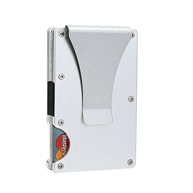Lisslune | Titanium Matte Cobalt Card Holder – Slim & Stylish RFID Wallet for Men & Women