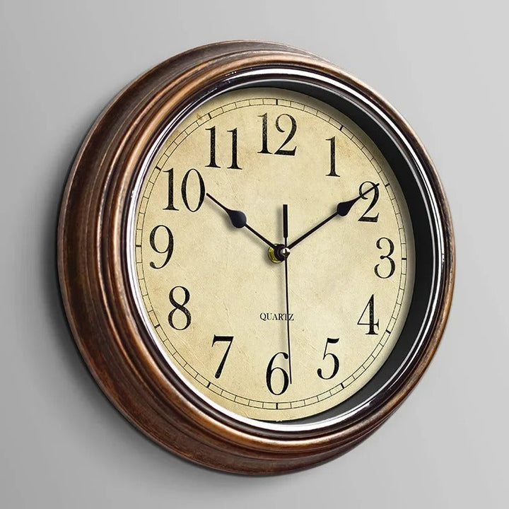 Lisslune | WoodTime Classic Wall Clock – Stylish Wooden Decorative Clock with Silent Movement
