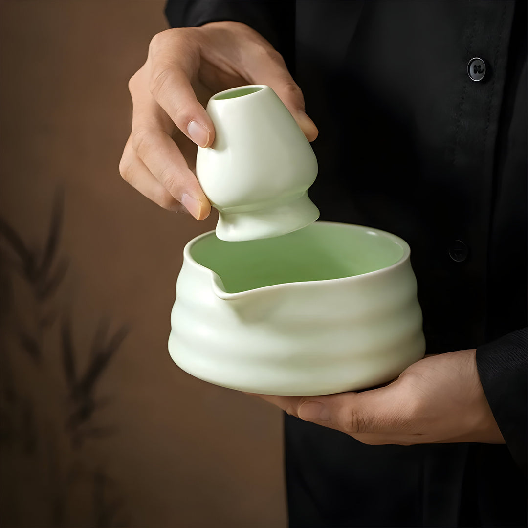 Lisslune | Matcha Ceramic Set – Traditional Japanese Tea Set for Relaxing & Mindful Moments