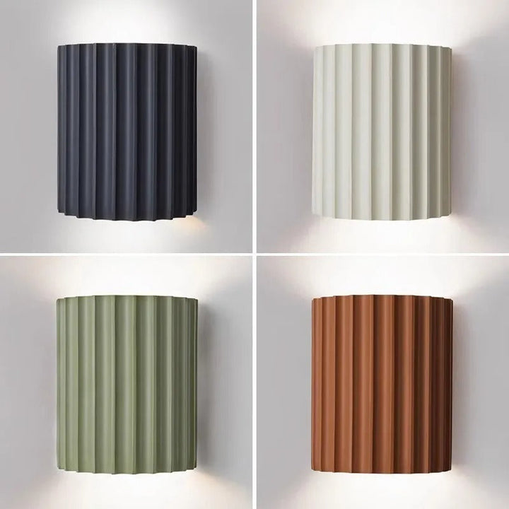 Lisslune | Minimalist Groove Wall Lamp | Resin, Up and Down