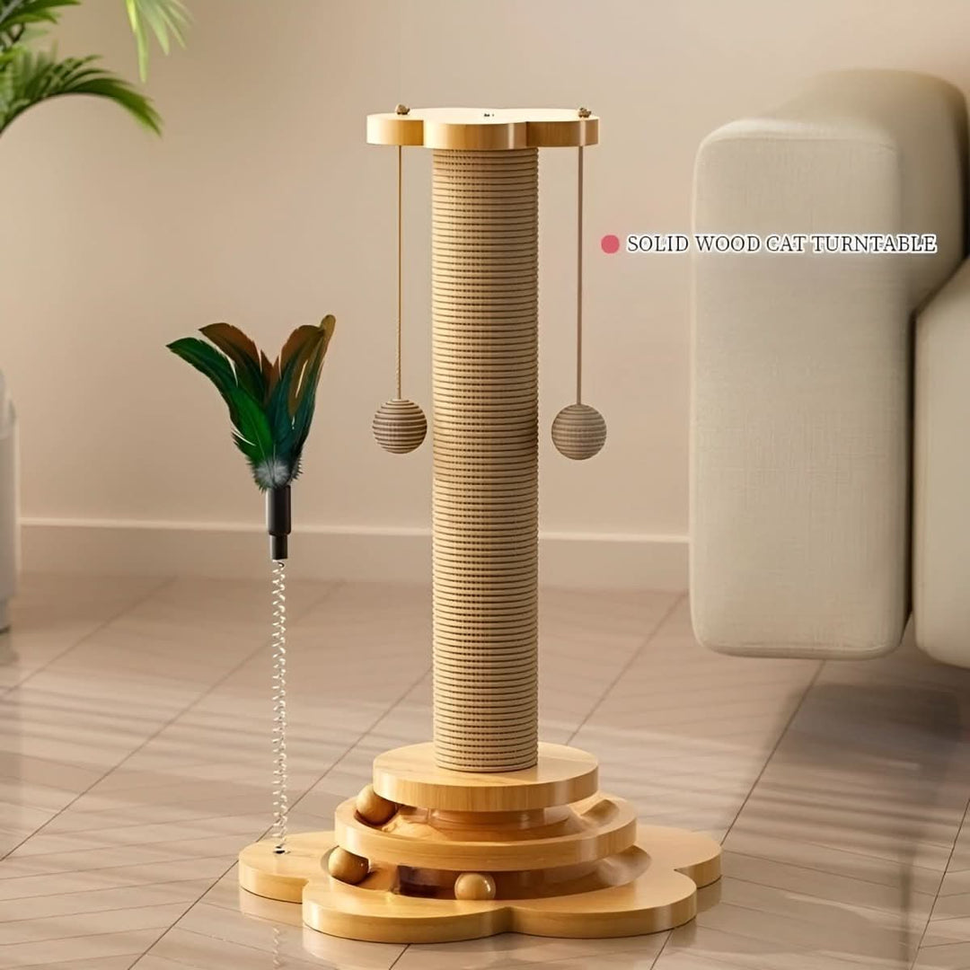 Lisslune | WOODPOUNCE – Natural cat toy made of wood against scratching damage to furniture