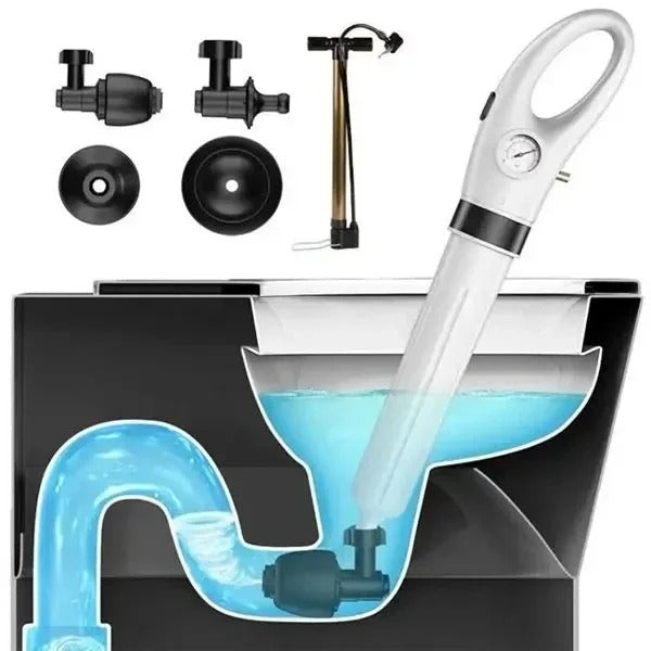 Lisslune | Effortless Toilet Plunger | Eco-Friendly, High-Pressure Drain Unblocker for Home Maintenance