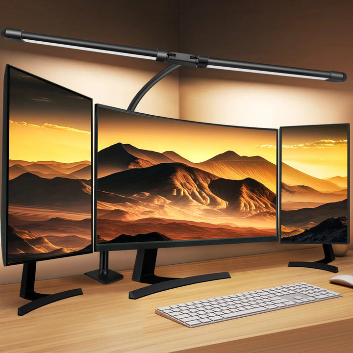 Lisslune | Double-Head LED Desk Lamp | Lighting Solution for Study, Work & Office Use
