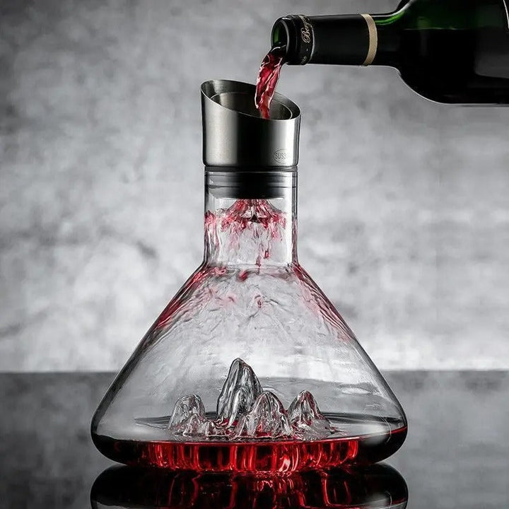 Lisslune | Premium Wine Decanter | Lead-Free Crystal with Quick Aeration & Filtration for Enhanced Flavor Experience