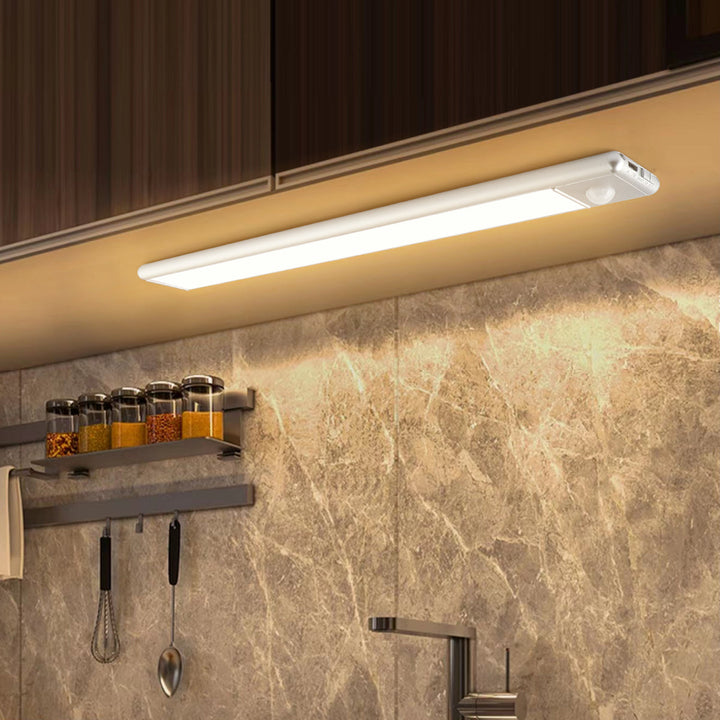 Lisslune | Magnetic Motion Sensor Light | Modern Silver Design, USB Rechargeable & Easy-to-Mount for Home Safety and Ambiance