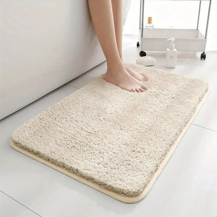 Lisslune | Thickened Plush Anti-Slip Bathroom Mat | Super Absorbent, Durable & Machine Washable for Shower, Sink & Toilet Use
