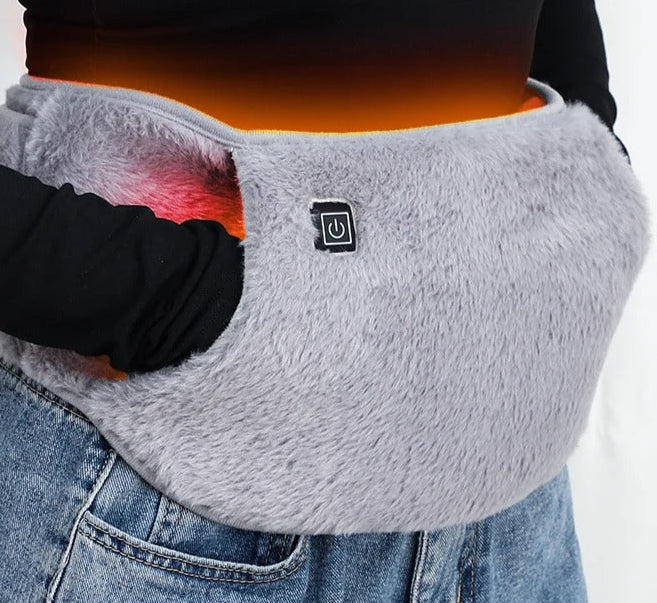 Lisslune | USB Rechargeable Hand & Waist Warmer | Soft Velvet, 3 Heat Settings & Portable for Home, Office & Outdoor Use
