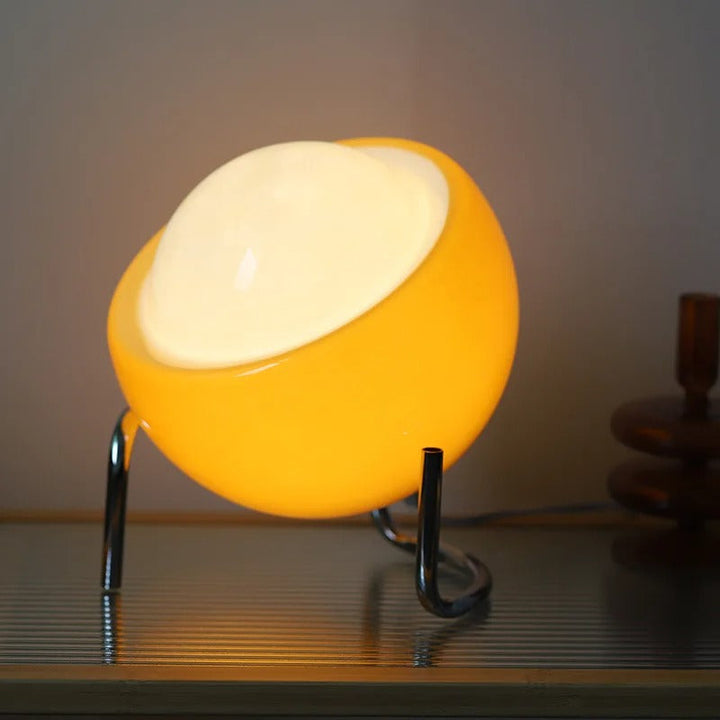 Lisslune | Glass table lamp in Bauhaus style for artistic atmosphere