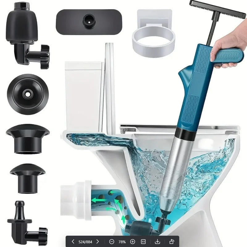 Lisslune | Toilet Plunger & Drain Unblocker | Eco-Friendly, User-Friendly & Effortless Solution for Home Maintenance