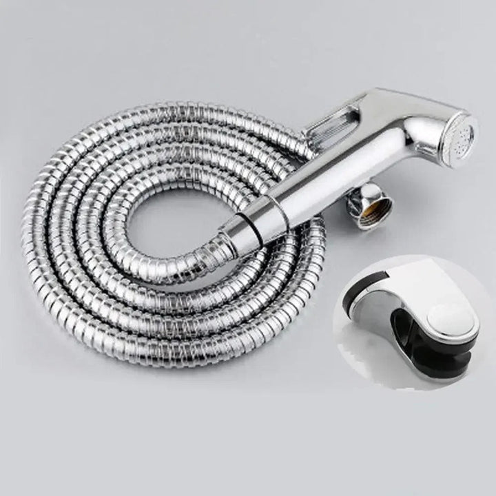 Lisslune | Stainless Steel Handheld Bidet Sprayer Set | Adjustable Pressure, Self-Cleaning Nozzle & Ideal for Personal Hygiene and Pet Cleaning