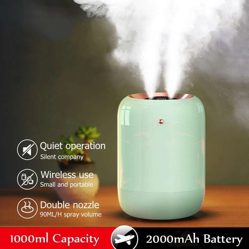 Lisslune | HydraPur UV Air Humidifier – Silent Portable Humidifier with UV Sterilisation for Clean & Comfortable Air